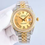 ROLEX Luxury Stars Version Gold 42MM Watch 